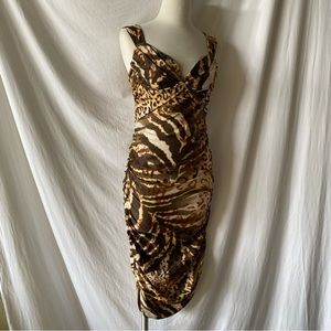 Marciano Animal Print MIDI Dress